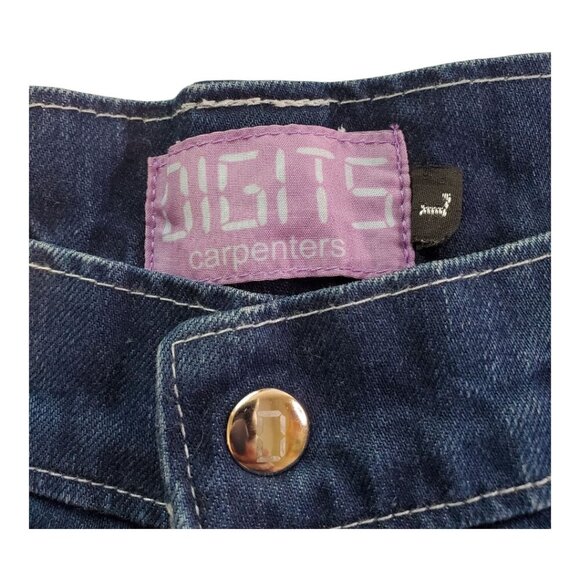 DIGITS 238 SZ L 38 Vintage 90s Y2K Men's Wide Leg Carpenter Jeans Pants Blue - Picture 5 of 11